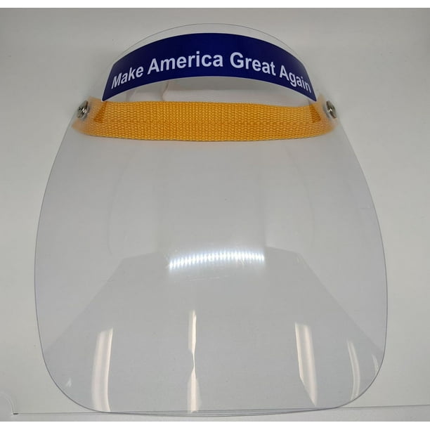 Safety Flip up Face Shield Full Visor Clear Vivak® PETG Thick .030" Made in USA